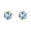 Thumbnail Image 1 of 9ct Yellow Gold Cubic Zirconia 6mm Stud Earrings