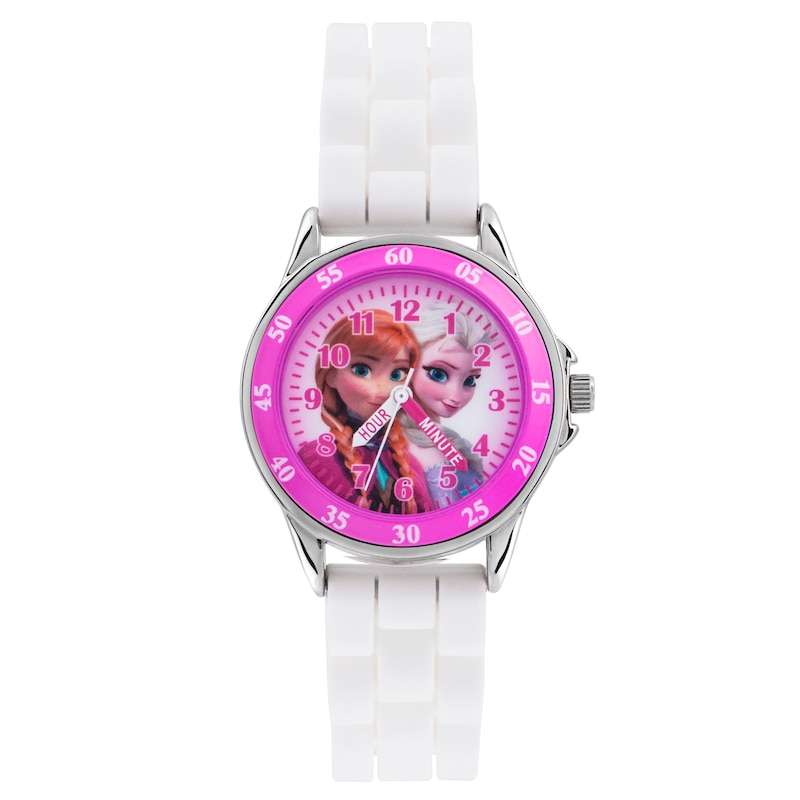 Main Image 1 of Children's Frozen Time Teacher White Rubber Strap Watch