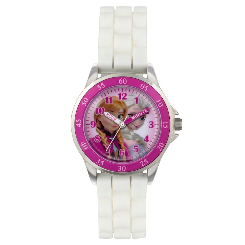 Main Image 2 of Children's Frozen Time Teacher White Rubber Strap Watch