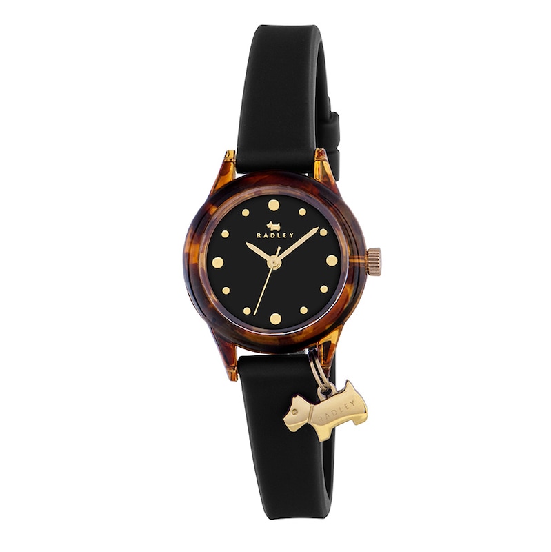 Radley Watch It Ladies' Black Dial Silicone Strap Watch