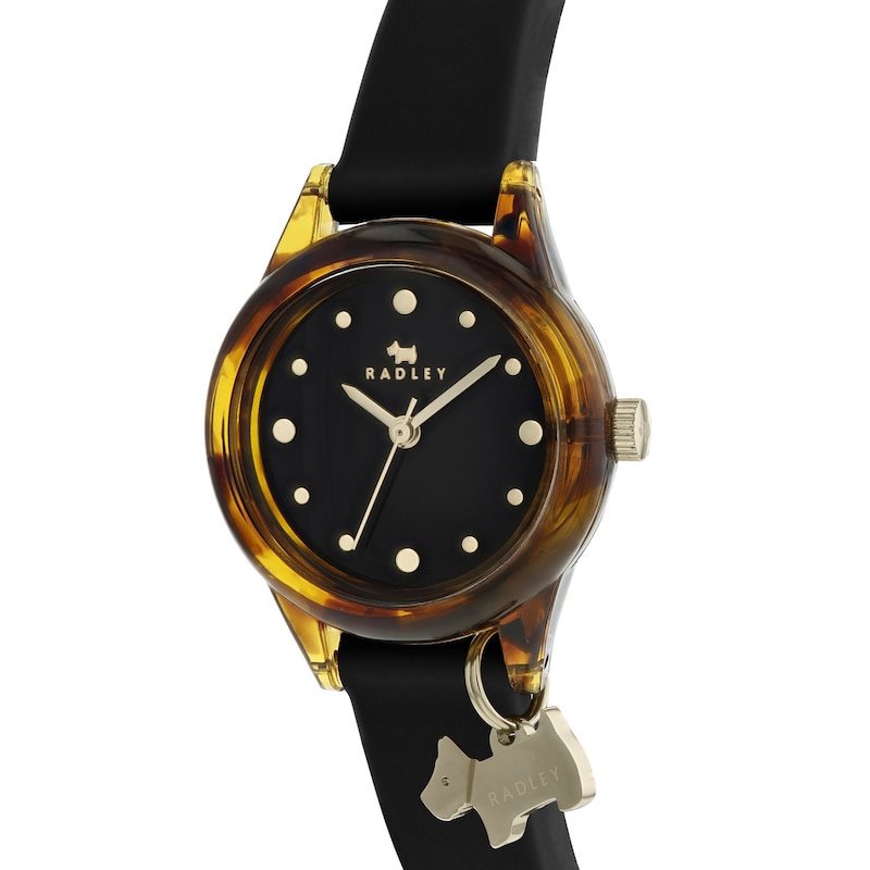 Radley Watch It Ladies' Black Dial Silicone Strap Watch