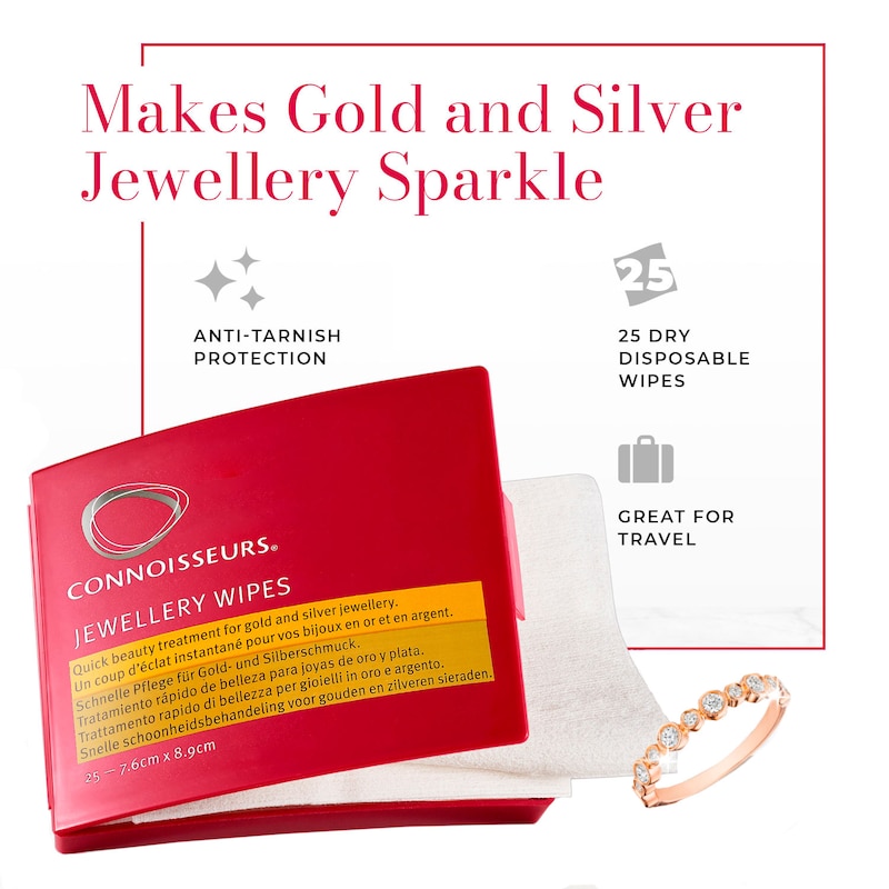 Connoisseurs Gold & Silver Jewellery Wipes