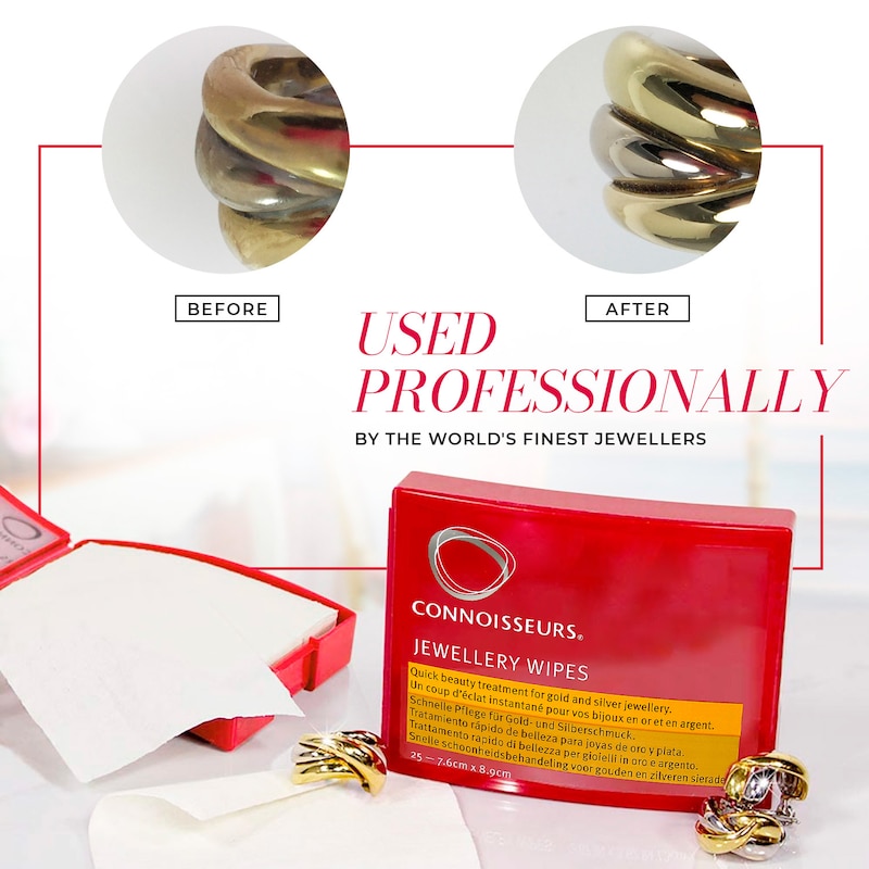 Connoisseurs Gold & Silver Jewellery Wipes