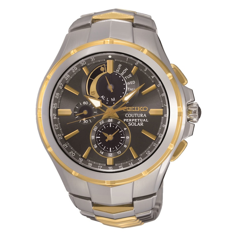 Main Image 1 of Seiko Coutura Men's Black Chronograph Dial Two Tone Stainless Steel Watch