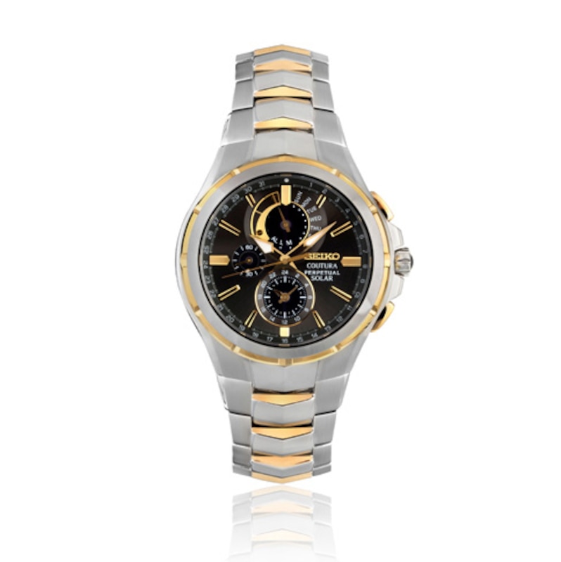 Main Image 3 of Seiko Coutura Men's Black Chronograph Dial Two Tone Stainless Steel Watch