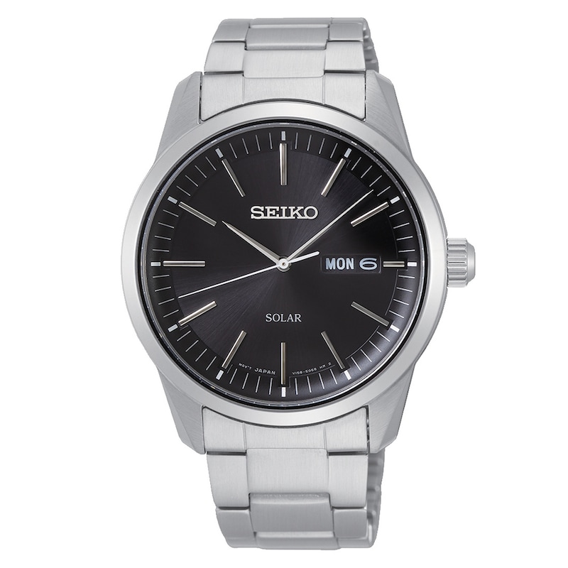 Main Image 1 of Seiko Classic Dress Men's Black Stainless Steel Bracelet Watch