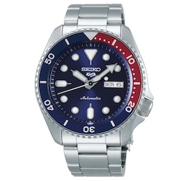 Seiko 5 Sports Men's Two Tone Bezel Stainless Steel Bracelet Watch
