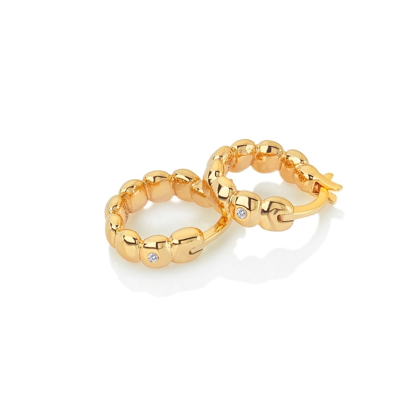 Main Image 2 of Hot Diamonds X Jac Jossa 18ct Gold Plated Beach Earrings