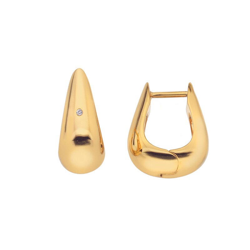 Hot Diamonds X Jac Jossa Soul 18ct Gold Plated Chunky Earrings