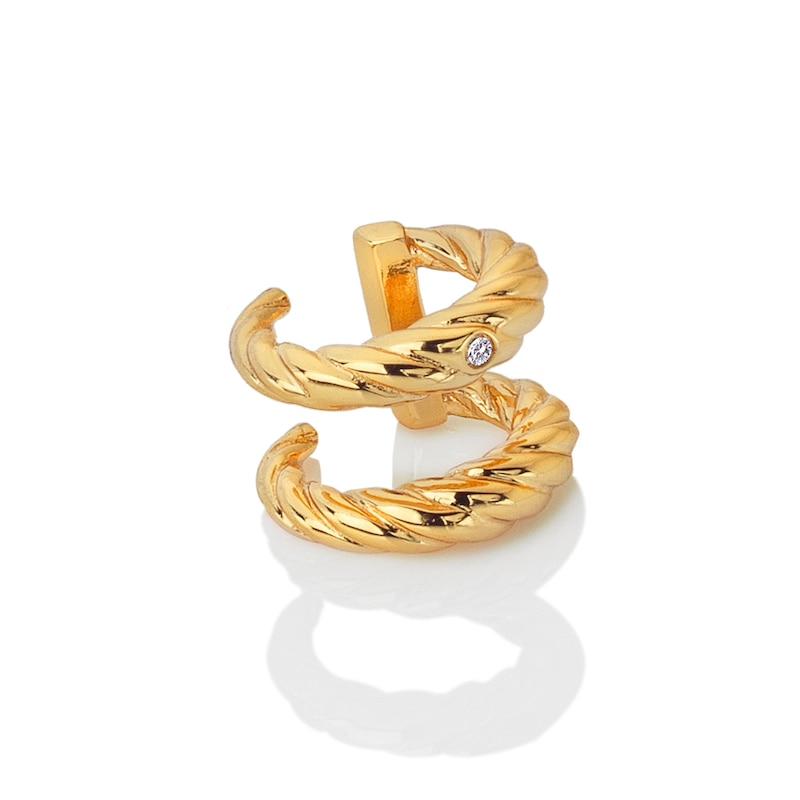 Main Image 2 of Hot Diamonds X Jac Jossa Entwine 18ct Gold Plated Ear Cuff