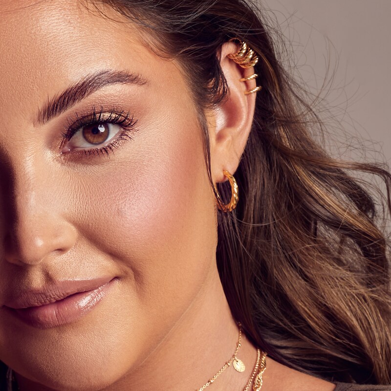 Main Image 3 of Hot Diamonds X Jac Jossa Entwine 18ct Gold Plated Ear Cuff