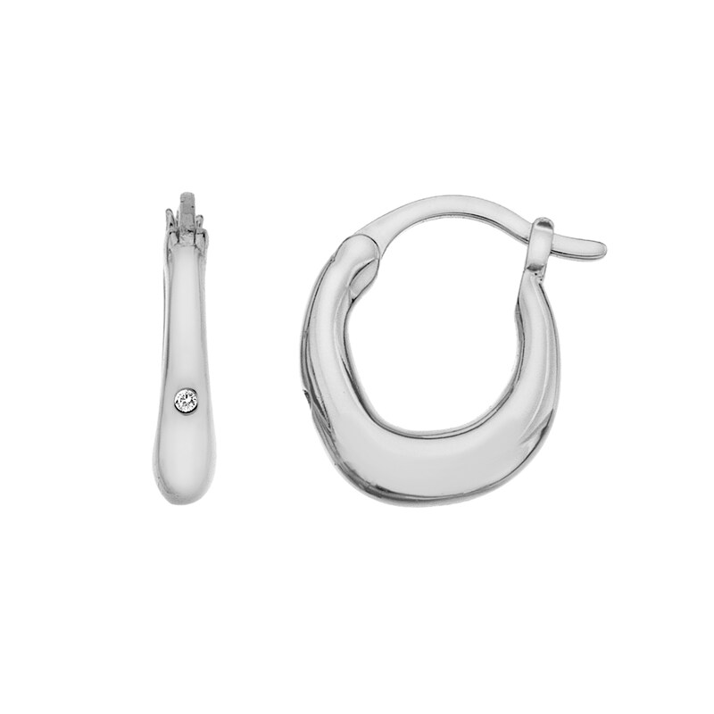 Hot Diamonds X Jac Jossa Soul Sterling Silver Hoop Earrings | H.Samuel