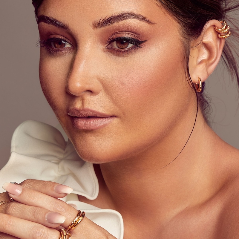 Main Image 3 of Hot Diamonds X Jac Jossa Soul 18ct Gold Plated Hoop Earrings