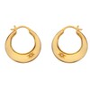 Thumbnail Image 1 of Hot Diamonds X Jac Jossa Soul 18ct Gold Plated Flat Hoop Earrings