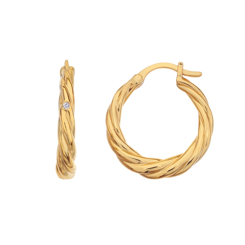 Hot Diamonds X Jac Jossa Entwine 18ct Gold Plated Earrings