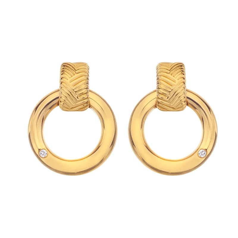 Main Image 1 of Hot Diamonds X Jac Jossa Spirit 18ct Gold Plated Earrings