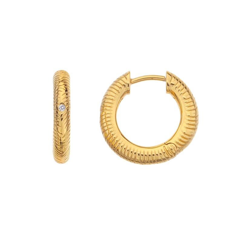 Hot Diamonds X Jac Jossa Believe 18ct Gold Plated Earrings