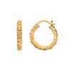 Thumbnail Image 0 of Hot Diamonds X Jac Jossa Believe 18ct Gold Plated Textured Earrings