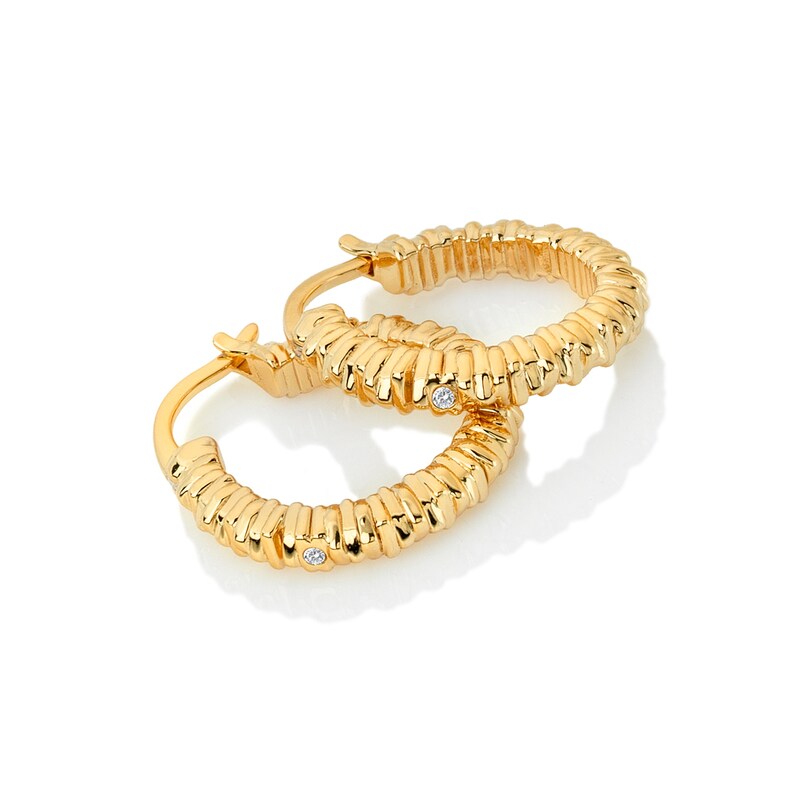 Hot Diamonds X Jac Jossa Believe 18ct Gold Plated Earrings