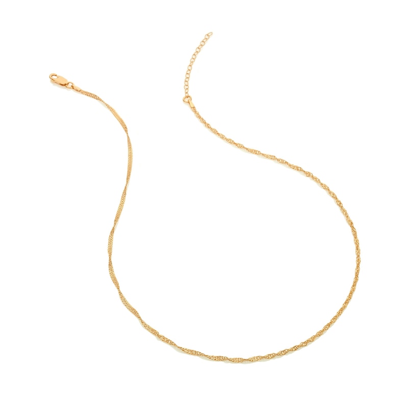 Main Image 2 of Hot Diamonds X Jac Jossa 18ct Gold Plated Singapore Chain