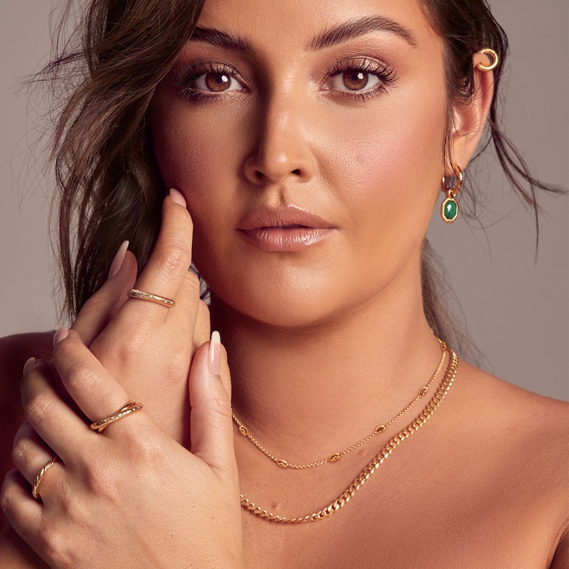 Main Image 3 of Hot Diamonds X Jac Jossa 18ct Gold Plated Oval Cable Chain