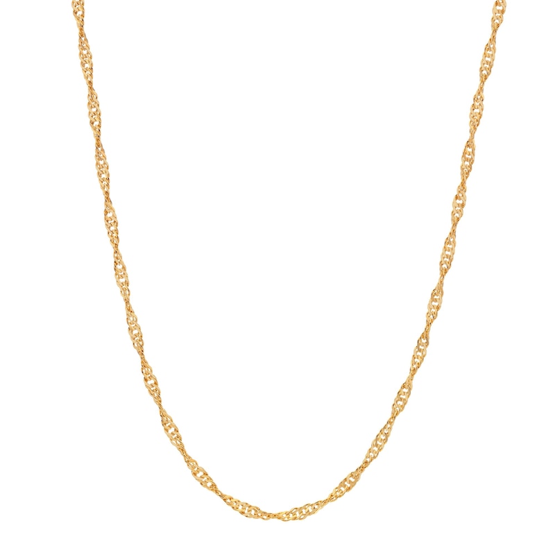 Hot Diamonds X Jac Jossa 18ct Gold Plated 18 Inch Singapore Chain