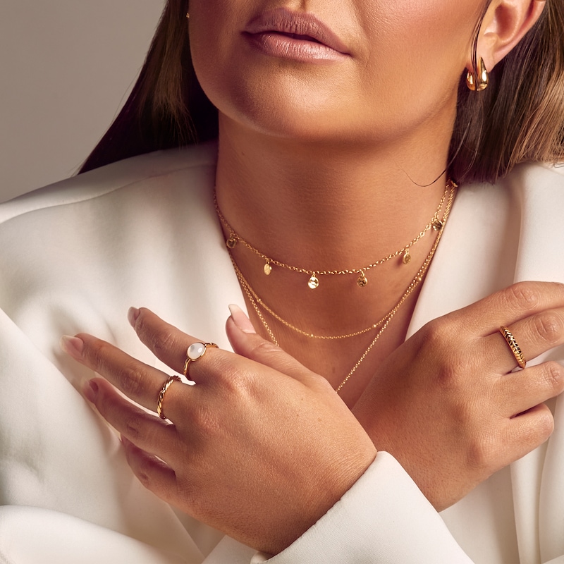 Main Image 3 of Hot Diamonds X Jac Jossa Lunar 18ct Gold Plated Choker