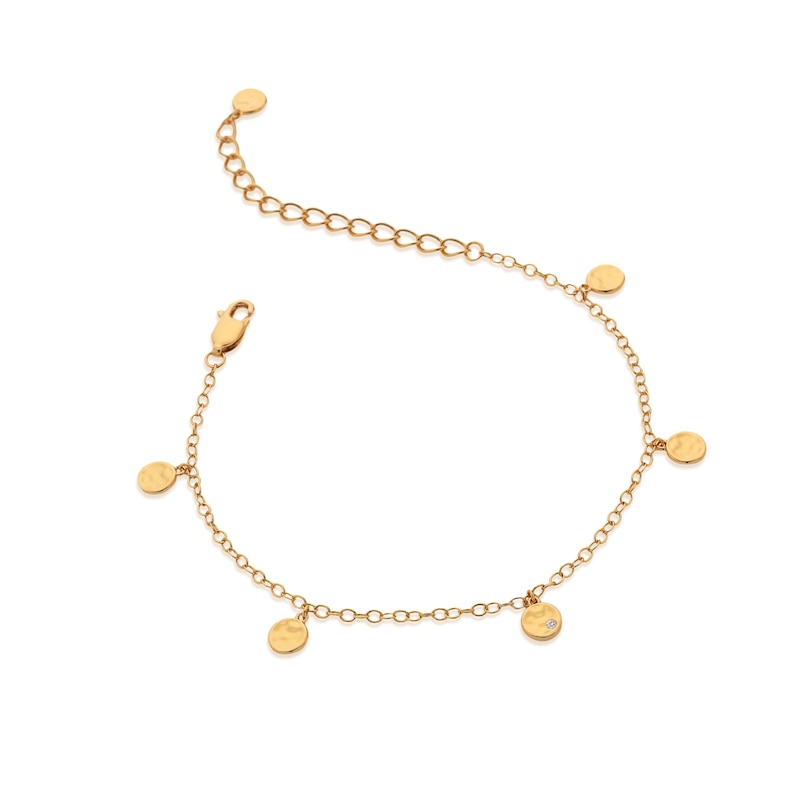 Hot Diamonds X Jac Jossa Lunar 18ct Gold Plated Station Bracelet