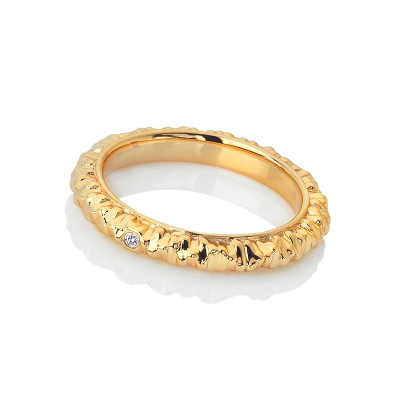 Hot Diamonds X Jac Jossa Believe 18ct Gold Plated Ring