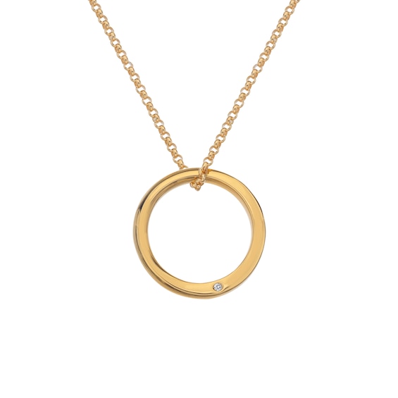 Hot Diamonds X Jac Jossa Soul 18ct Gold Plated Pendant