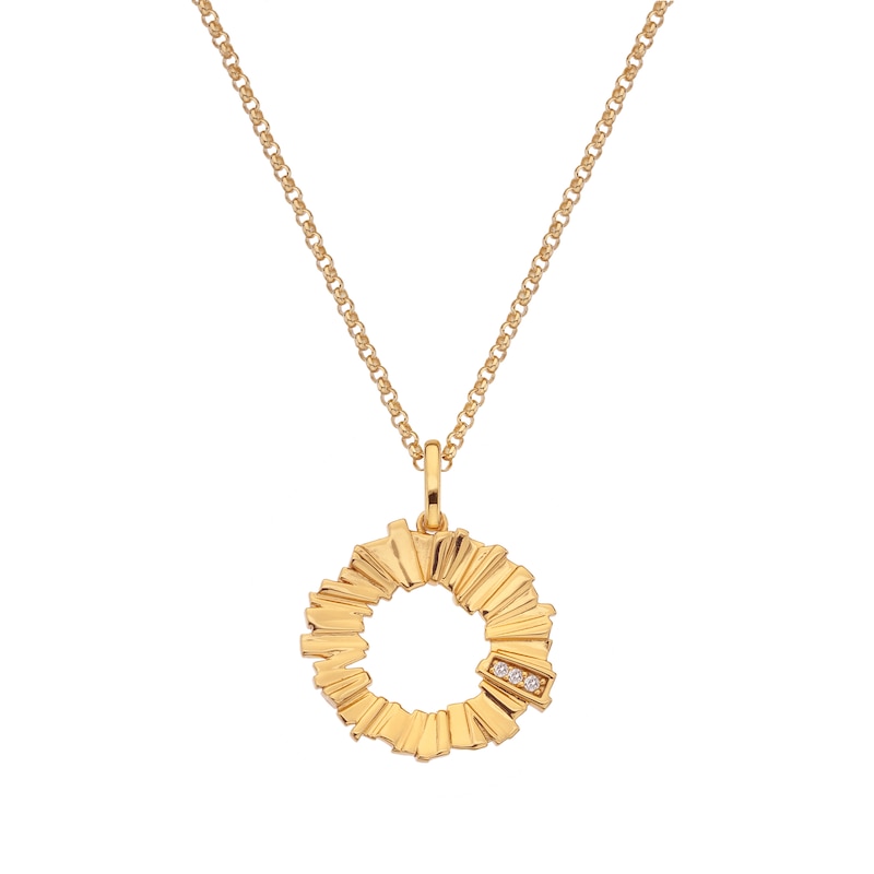 Main Image 1 of Hot Diamonds X Jac Jossa Believe 18ct Gold Plated Pendant