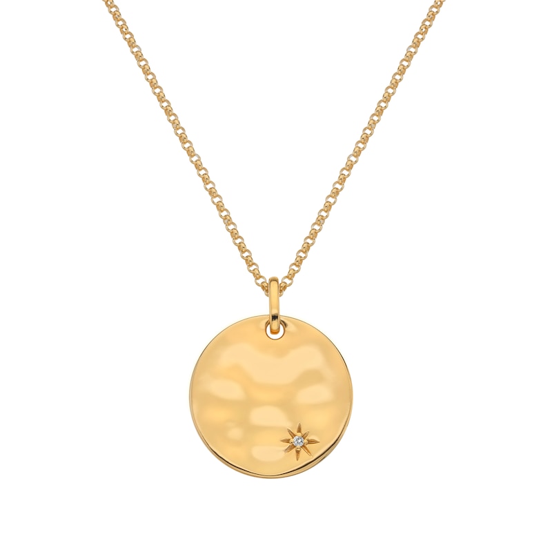 Main Image 1 of Hot Diamonds X Jac Jossa Lunar 18ct Gold Plated Large Pendant