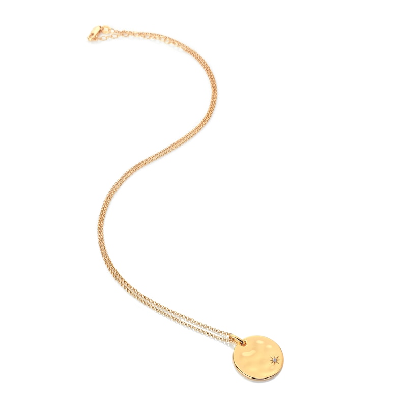 Hot Diamonds X Jac Jossa Lunar 18ct Gold Plated Large Pendant