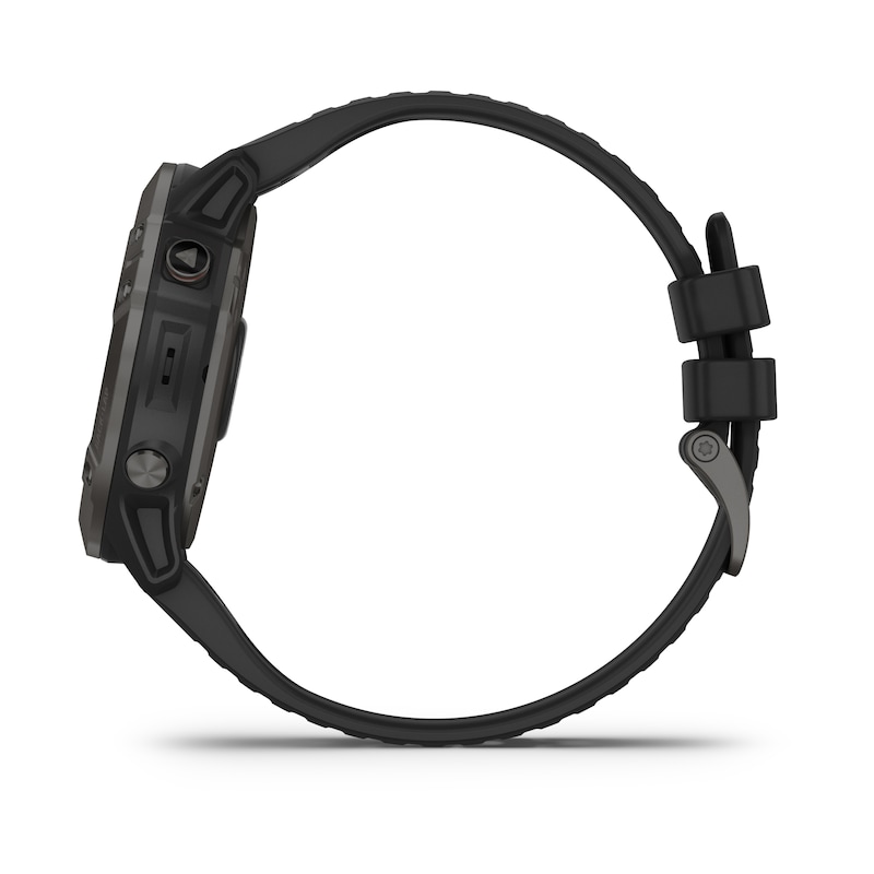 Main Image 3 of Garmin fēnix 6X Pro Solar Black Silicone Strap Smartwatch