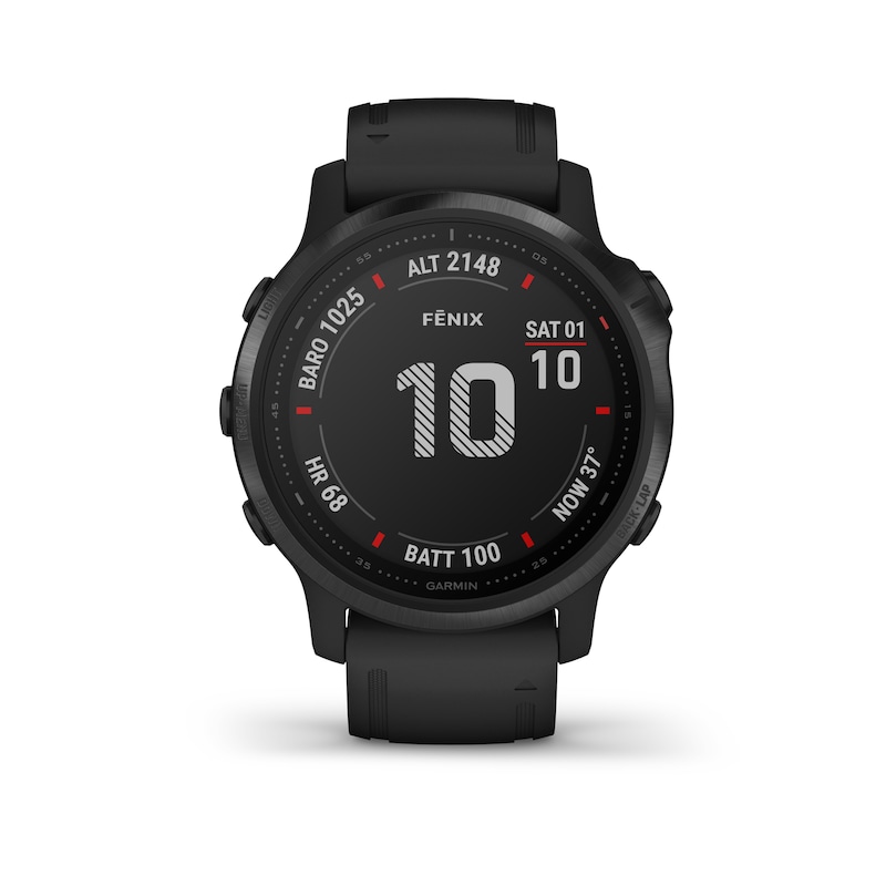 Main Image 1 of Garmin fēnix 6S Pro Men's Black Silicone Strap Smartwatch