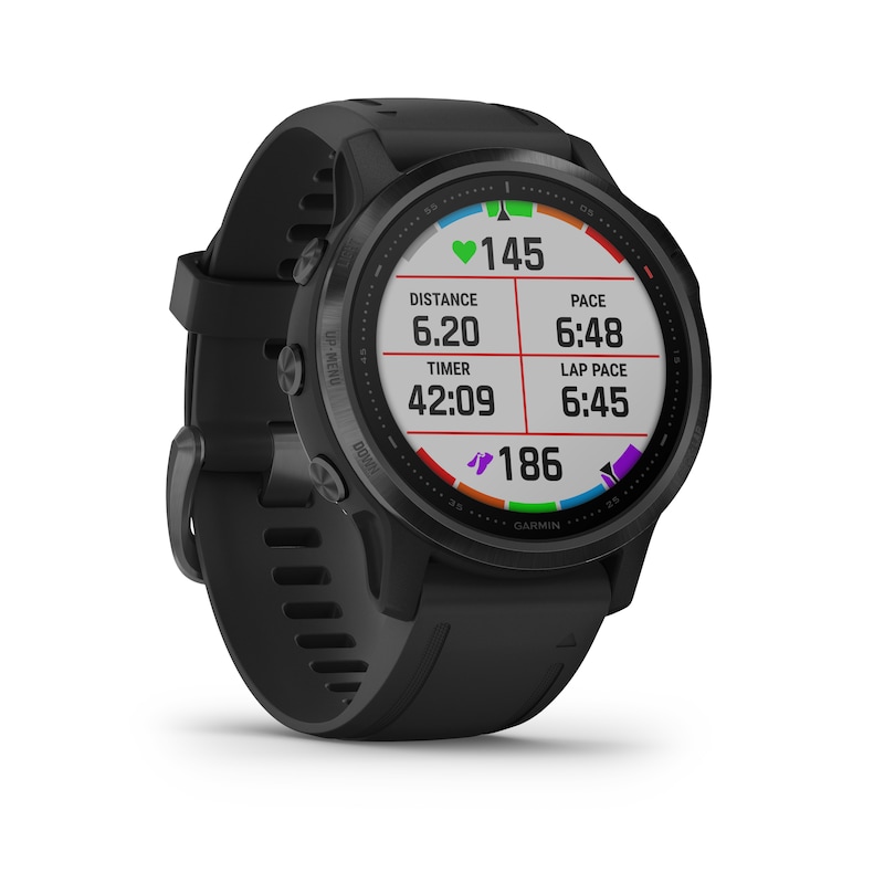 Main Image 2 of Garmin fēnix 6S Pro Men's Black Silicone Strap Smartwatch