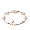 Thumbnail Image 2 of Fossil Ladies' Rose Gold Tone Mother Of Pearl Disc Bracelet