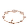 Thumbnail Image 1 of Fossil Ladies' Rose Gold Tone Mother-Of-Pearl Disc Bracelet