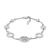 Thumbnail Image 1 of Fossil Ladies' Silver Tone Mother Of Pearl Disc Bracelet