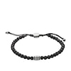 Thumbnail Image 1 of Fossil Men's Black Lavastone Bead Bracelet