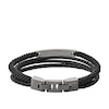 Thumbnail Image 2 of Fossil Men's Multi-Strand Black Leather Bracelet