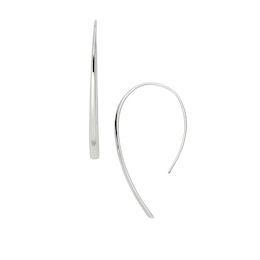 Fossil Ladies' Stainless Steel Curve Drop Earrings