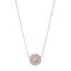 Thumbnail Image 1 of Fossil Ladies' Rose Gold Tone Mother-Of-Pearl Disc Pendant