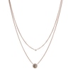 Thumbnail Image 0 of Fossil Rose Gold Tone Two Chain Necklace