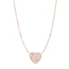 Thumbnail Image 0 of Fossil Ladies' Rose Gold Tone Mother Of Pearl Heart Pendant