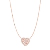 Thumbnail Image 1 of Fossil Ladies' Rose Gold Tone Mother Of Pearl Heart Pendant