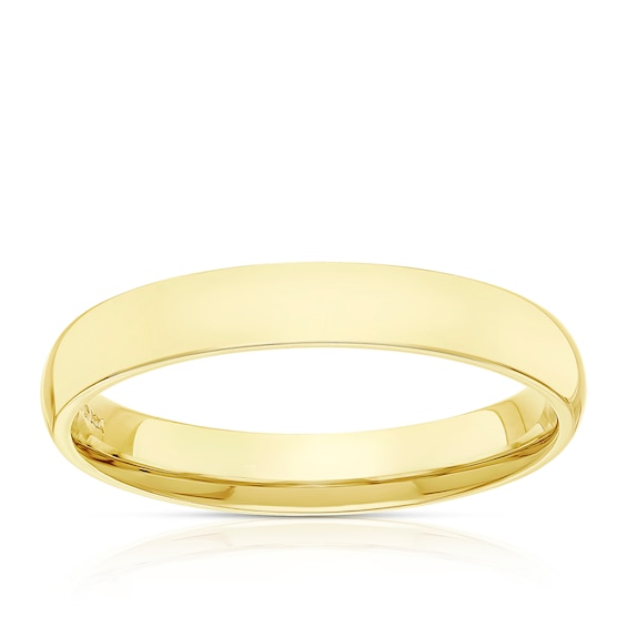 9ct Yellow Gold 3mm Court Ring
