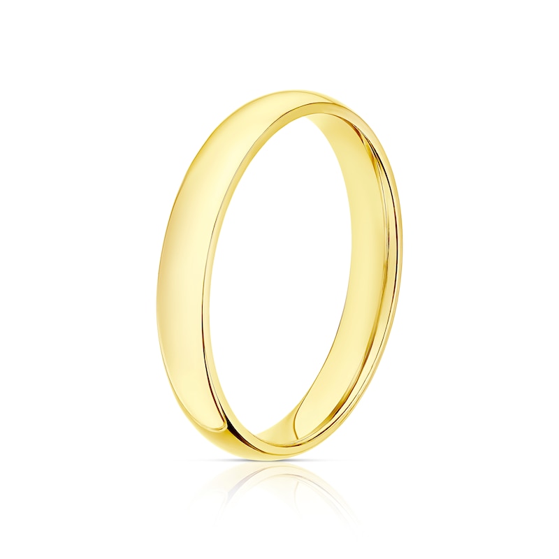 Main Image 2 of 9ct Yellow Gold 3mm Extra Heavy Court Ring