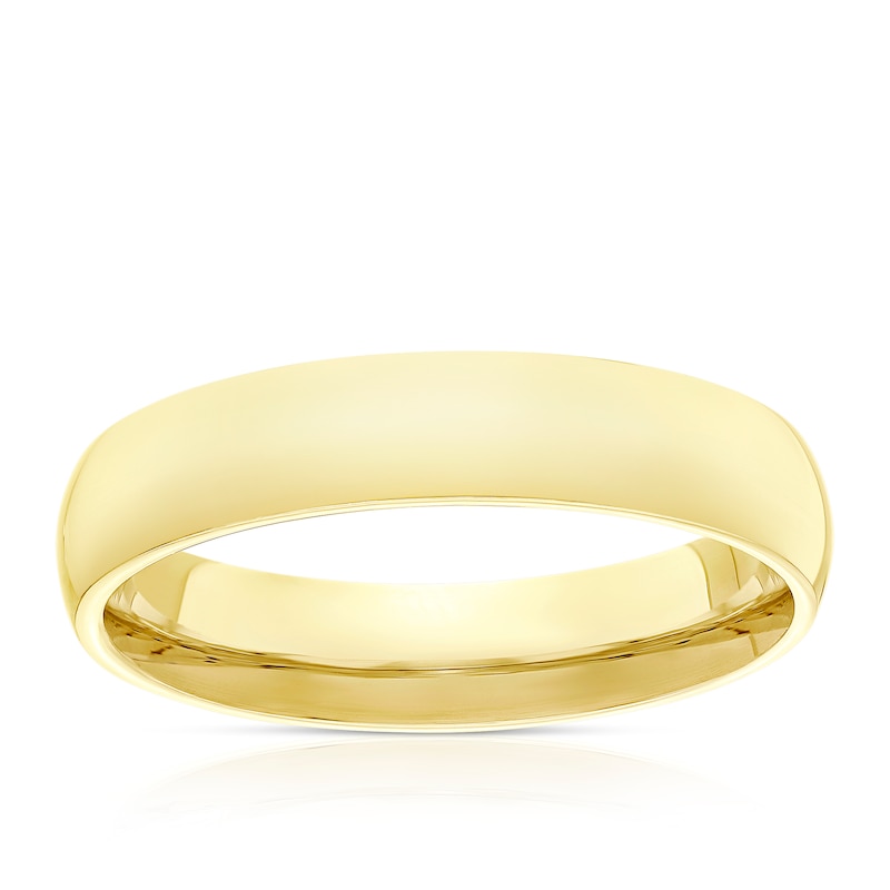 Main Image 1 of 9ct Yellow Gold 4mm Extra Heavy Court Ring