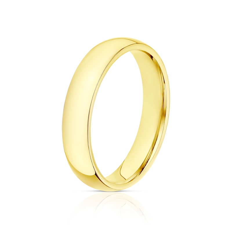 Main Image 2 of 9ct Yellow Gold 4mm Extra Heavy Court Ring